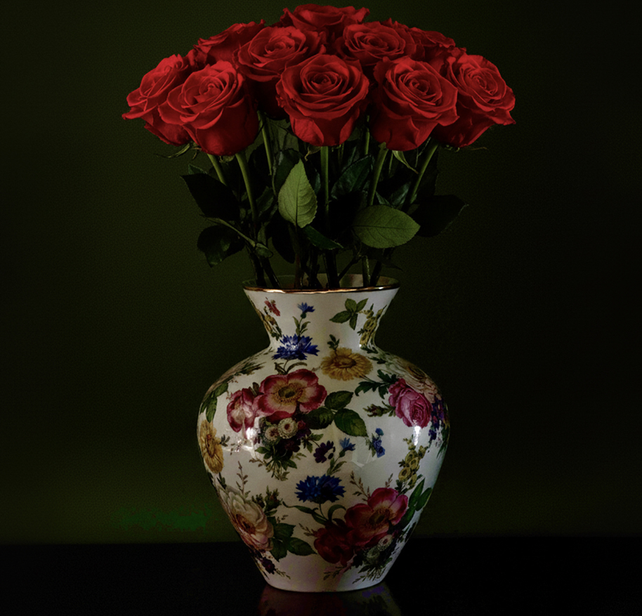Ramo de rosas rojas