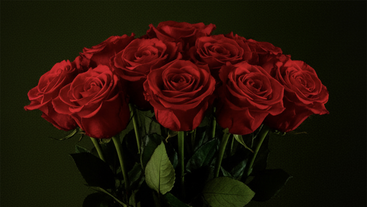 Ramo de rosas rojas